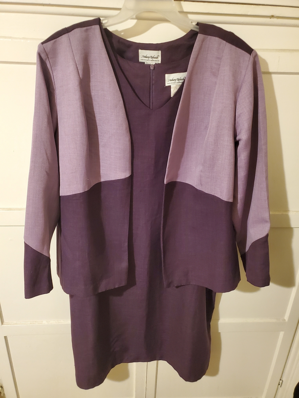 Anthony Richards Plum Two-Piece Dress Set